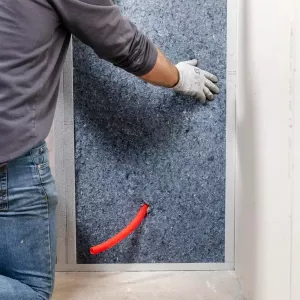 Pose de panneau PAVACELL P sur un chantier