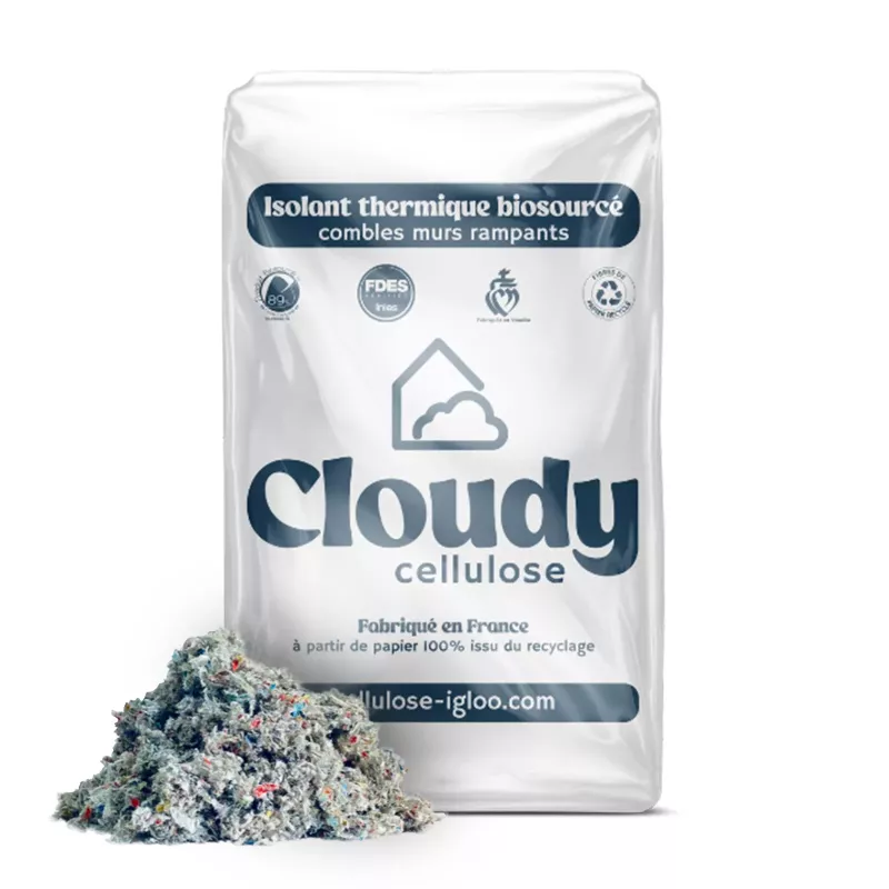 Ouate de cellulose en vrac - Igloo Cloudy Cellulose N