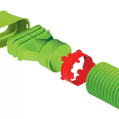 Conduit semi-rigide circulaire en PEHD alimentaire antistatique et antibactérien - BRINK Air Excellent System