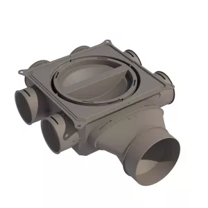 Caisson de distribution d'air compact x 6 connexions - BRINK Air Excellent System