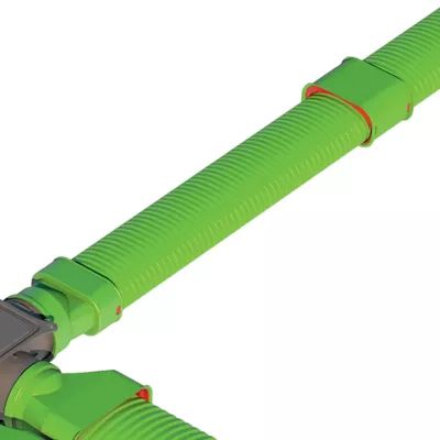 Conduit semi-rigide semi-circulaire en PEHD alimentaire antistatique et antibactérien - BRINK Air Excellent System