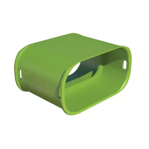 Connecteur droit 180° de conduit semi-rigide semi-circulaire - BRINK Air Excellent System