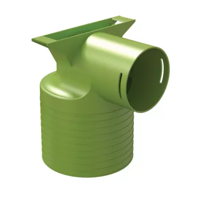 Té de raccordement 90° pour 1 conduit circulaire et bouche de ventilation ronde - BRINK Air Excellent System