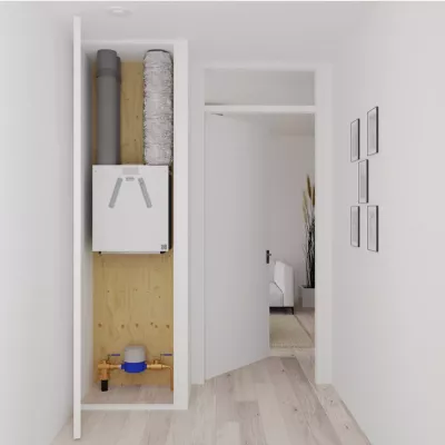 Ventilation double flux compacte haut rendement - BRINK EASE 200