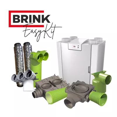 Kit complet de ventilation double flux haut rendement - BRINK EASYKIT FLAIR 225
