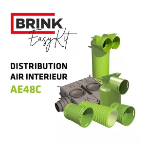 Kit complet de distribution d'air intérieur AE48C DN90 - BRINK Air Excellent System