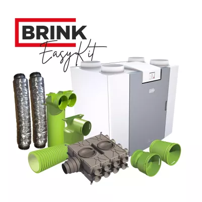 Kit complet de ventilation double flux haut rendement - BRINK EASYKIT FLAIR 325