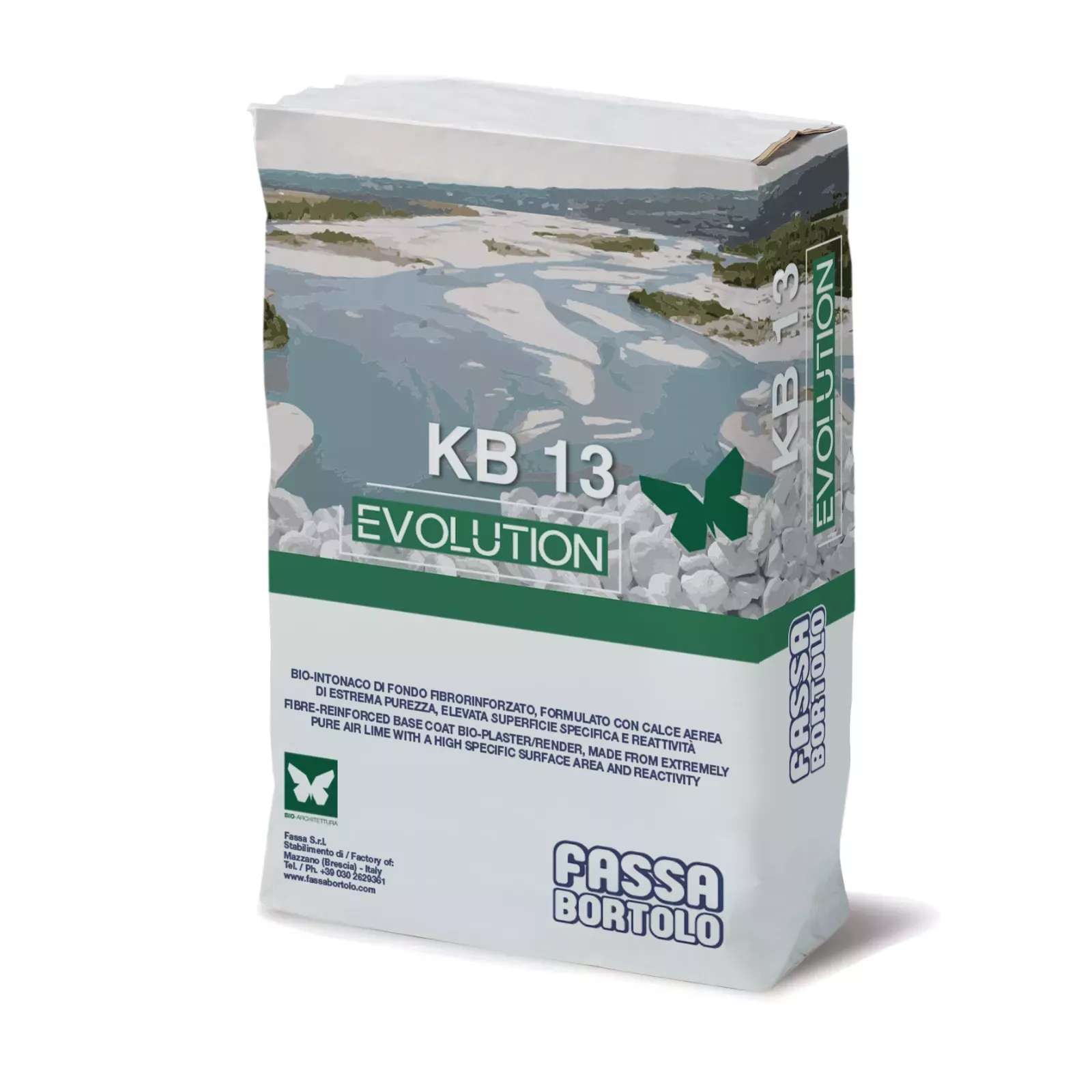 Mortier de fond fibré à la chaux - KB 13 EVOLUTION