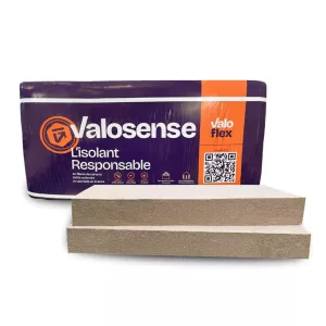 Panneau isolant en fibres de cartons recyclés - Valosense Valoflex