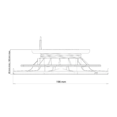 Plot réglable HL 40/60 pour lambourde - Jouplast Essentiel