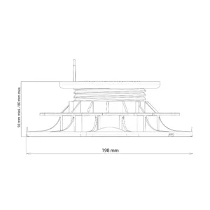 Plot réglable HL 50/80 pour lambourde - Jouplast Essentiel