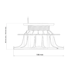 Plot réglable HL 80/140 pour lambourde - Jouplast Essentiel