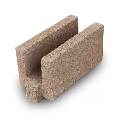 Bloc de béton de chanvre U de chaînage - Système Biosys BCE