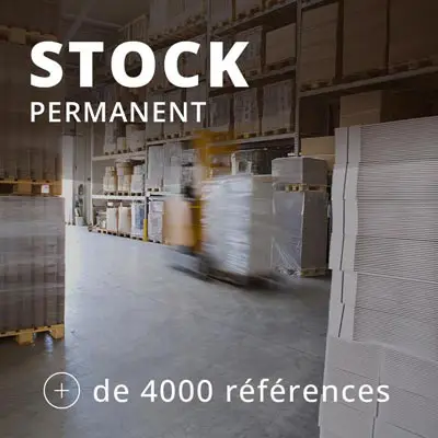 Stock permanent : plus de 4000 références