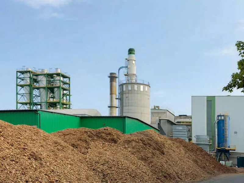 Usine de fabrication d'isolant en fibre de bois Steico