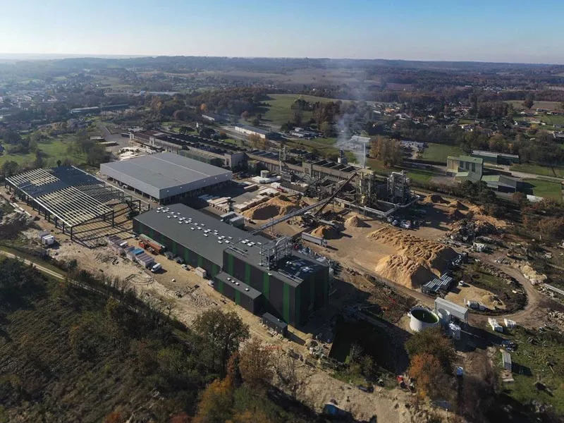 Usine d'isolant Steico à Casteljaloux